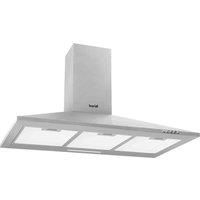 Baridi 90cm Chimney Style Cooker Hood & Carbon Filters, Stainless Steel - DH127