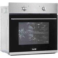 Baridi 60cm Built-In Five Function Fan Assisted Oven, 55L Capacity, Stainless St