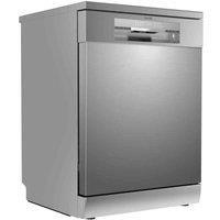 Baridi 60Cm Freestanding Dishwasher 14 Place Settings 8 Programs - Silver