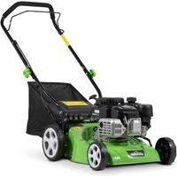 Dellonda Hand Propelled Petrol Lawnmower Grass Cutter 132cc 4-Stroke - DG100