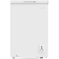 Baridi Freestanding Chest Freezer, 99L, Outbuilding Safe, White