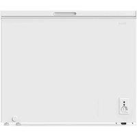 Baridi Freestanding Chest Freezer, 199L, Outbuilding Safe, White