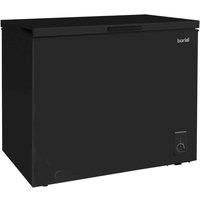 Baridi Freestanding Chest Freezer, 199L, Outbuilding Safe, Black
