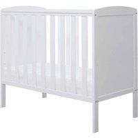 Ickle Bubba Coleby Space Saver Cot – Compact 3-in-1 Cot, Adjustable Base, Suitable from Birth to 18 Months, Open Slatted Sides & Teething Rails (Incl. Premium Sprung Mattress)