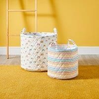 Ickle Bubba Rainbow Dreams Pack of 2 Storage Baskets (Multi)