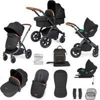 Ickle Bubba Stomp Luxe All-in-One Travel System with Isofix Base (Cirrus) (Black/Midnight/Tan)