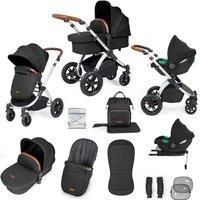 Ickle Bubba Stomp Luxe All-in-One Travel System with Isofix Base (Cirrus) (Silver/Midnight/Tan)
