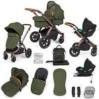 Ickle Bubba Stomp Luxe Aio, I-Size & Isofix Base - Bronze / Woodland / Tan