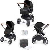 Ickle Bubba Cosmo 2-in-1 Pushchair - Gunmetal/Black/Tan