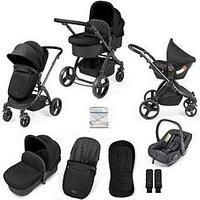 Ickle Bubba Stomp Urban 3 in 1 Travel System - Matte Black/Midnight/Black