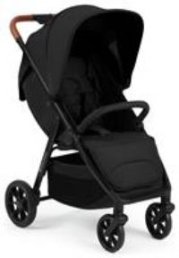 Ickle Bubba Stomp Stride Stroller – from Birth to 22kg, Extra-Large Seat, Multi-Terrain Wheels, Raincover & UPF 50+ Hood (Midnight)