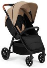 Ickle Bubba Stomp Stride Stroller – from Birth to 22kg, Extra-Large Seat, Multi-Terrain Wheels, Raincover & UPF 50+ Hood (Desert)