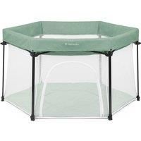 Ickle Bubba Fiesta Pop-Up Playpen – Quick 30-Second Setup, Breathable Mesh Sides, Padded Playmat & Compact Fold for Easy Storage, Includes Carry Bag (Sage Green)