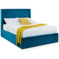 Julian Bowen Langham Scalloped Headboard Storage Bed 180Cm Teal