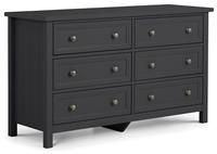 Julian Bowen Maine 6 Drawer Wide Chest