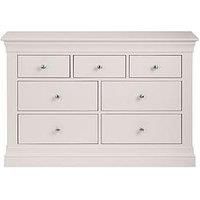 Julian Bowen Clermont 4+3 Drawer Chest Of Drawers- Light Grey