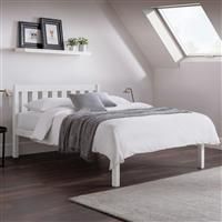 Julian Bowen Luna Bed 135cm, Surf White, Double