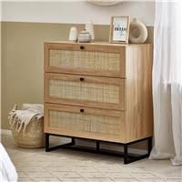 Julian Bowen Padstow 3 Drawer Chest-Oak