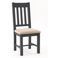 Julian Bowen Bordeaux Set Of 2 Dining Chairs - Dark Grey