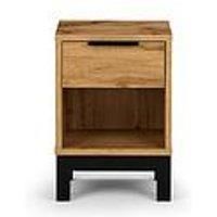 Julian Bowen Bali 1 Drawer Bedside, Oak, One Size