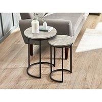 Julian Bowen Staten Round Nesting Side Tables