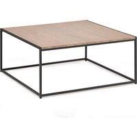 Julian Bowen Tribeca Square Coffee Table, Sonoma Oak Effect/Black