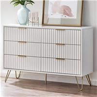 Julian Bowen Murano 6 Drawer Chest - White Chests