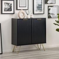 Julian Bowen Murano Compact Sideboard - Matt Black