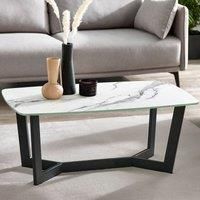 Julian Bowen Olympus Coffee Table - Black and White Marble
