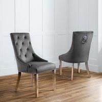 Julian Bowen Set Of 2 Gladstone Lion Head Chairs
