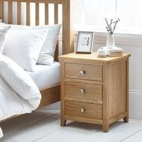 Julian Bowen Bedside, Oak, 60 x 44 x 48