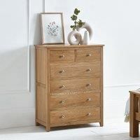 Julian Bowen Chest of Drawers, Oak, 108 x 83 x 44