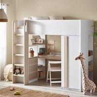 Julian Bowen Ocean Highsleeper Pale Wood & White