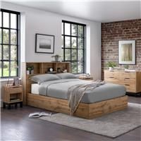 Julian Bowen Bali Ottoman Storage 90cm Single Bed - Light Oak