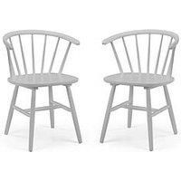 Julian Bowen Set Of 2 Modena Dining Chairs - Grey