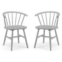 Julian Bowen Set Of 2 Modena Dining Chairs - Grey