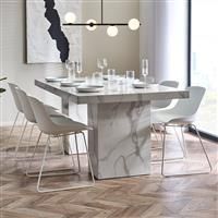 Julian Bowen Rome Dining Table - White