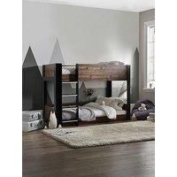 Julian Bowen Solomon Bunk Bed - Rustic and Black