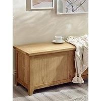 Julian Bowen Mallory Storage Bench, Oak, 105 x 40cm