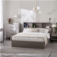 Julian Bowen Bali Ottoman Storage 135cm Double Bed - Grey Oak