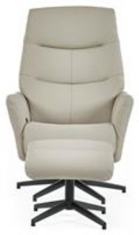 Julian Bowen Grey Priya Stool Rise & Recline Chair