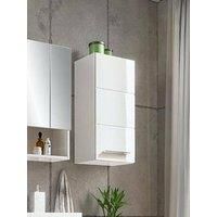 Julian Bowen Bathroom Wall Cabinets, Melamine, White, One Size