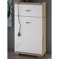 Julian Bowen Bathroom Floor Cabinets, Engineered Wood, White, One Size