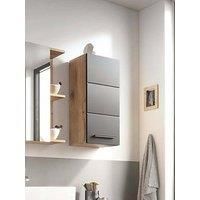 Julian Bowen Bathroom Wall Cabinets, Melamine, Black, One Size