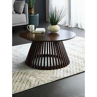 Julian Bowen Ollie Dark Oak Effect 80cm Round Coffee Table