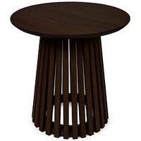 Julian Bowen Ollie Dark Oak Effect 45cm Round Lamp Table