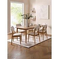 Julian Bowen Theia Dining Table With Chair Options - Dining Table & 6 Chairs