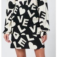 Never Fully Dressed Women's Paris Love Shirred Mini Skirt - Black - UK 8