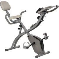 Folding Upright Exercise Bike Recumbent Cycling Magnetic w/ Band