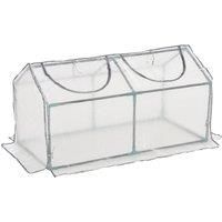 Outsunny Greenhouse Plants Foil Tomato Vegetable House W/ 2 Windows White